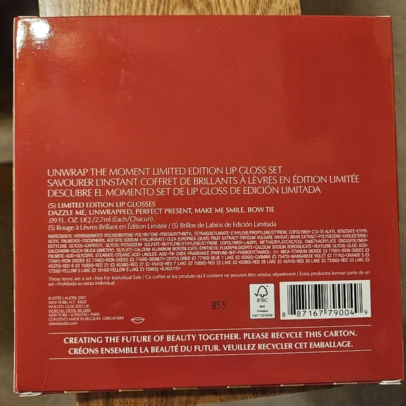 Estée Lauder Limited Edition Lip Gloss Set, New In Box - Picture 2 of 2